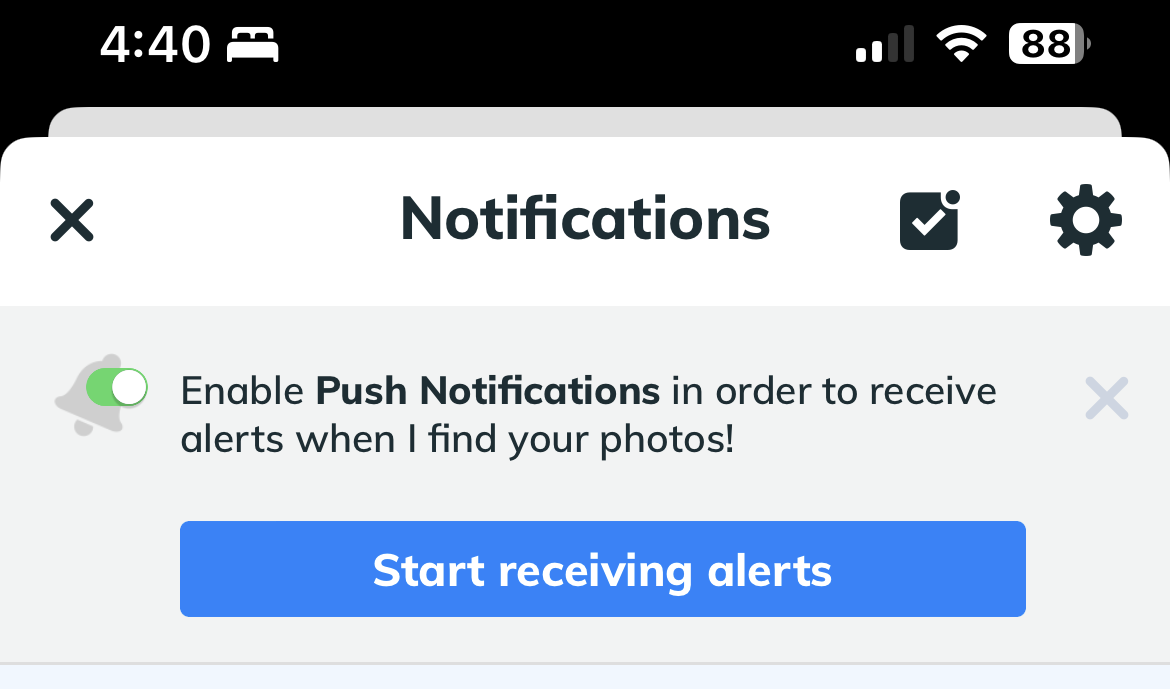 How can I switch from Push Notifications to Text Message Notifications?